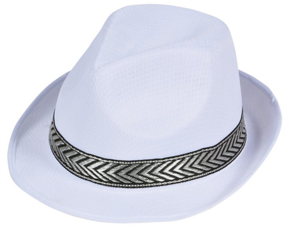 Rhode Island Novelty White MESH Fedora