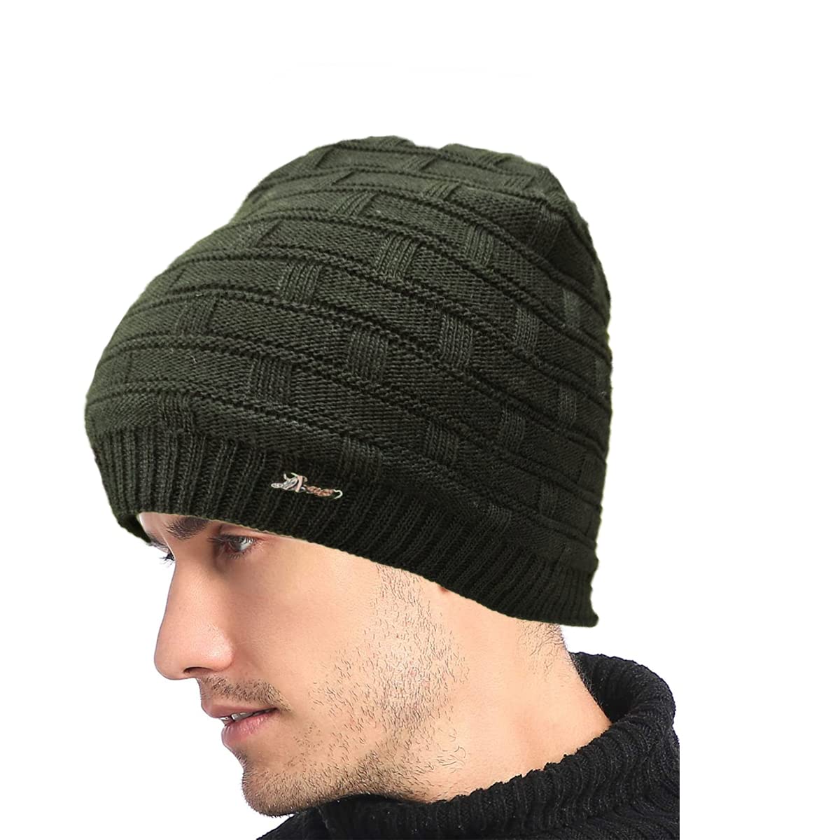 Soft Quality Woolen Beanie Cap for Men - Knitted Winter Hat-picture-37