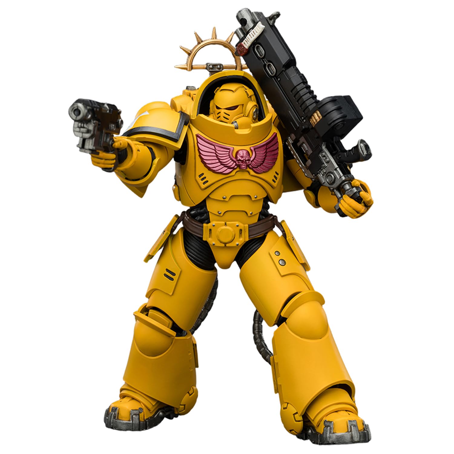 JOYTOY Warhammer 40K Figurine d'action 1/18, édition de jeu, poings impériaux intercesseur lourd avec fusil à boulon lourd et pistolet à boulon – Cadeaux d'anniversaire de collection de 12,7 cm