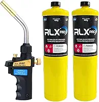 Conjunto Maçarico Portátil Profissional +2 Lata Gás Map 400g