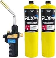 Conjunto Maçarico Portátil Profissional +2 Lata Gás Map 400g