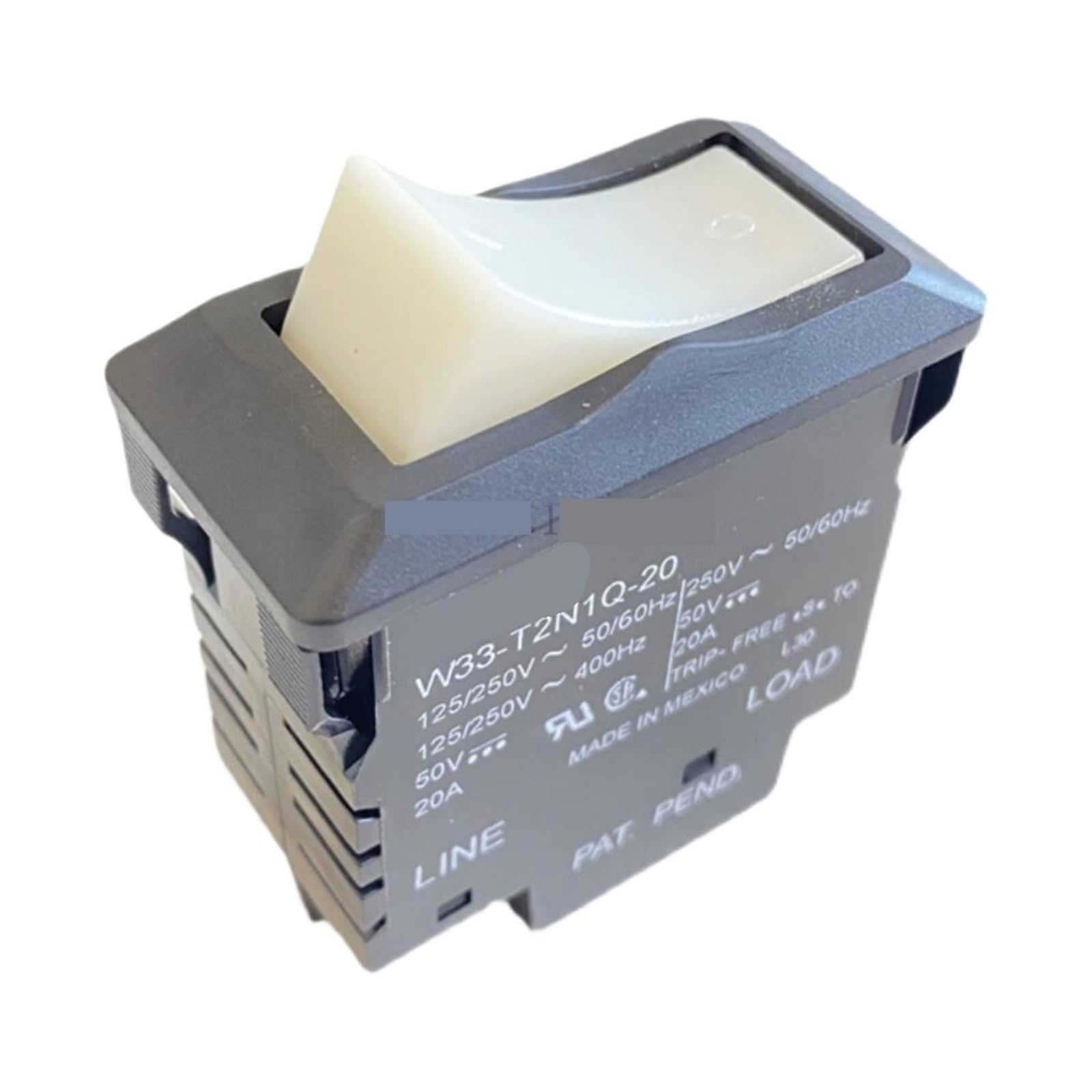 X psblty Power Switch (Boat-Style) W33-T2N1Q-20/3-1393248-9 20A 250VAC/50VDC Toggle Switch