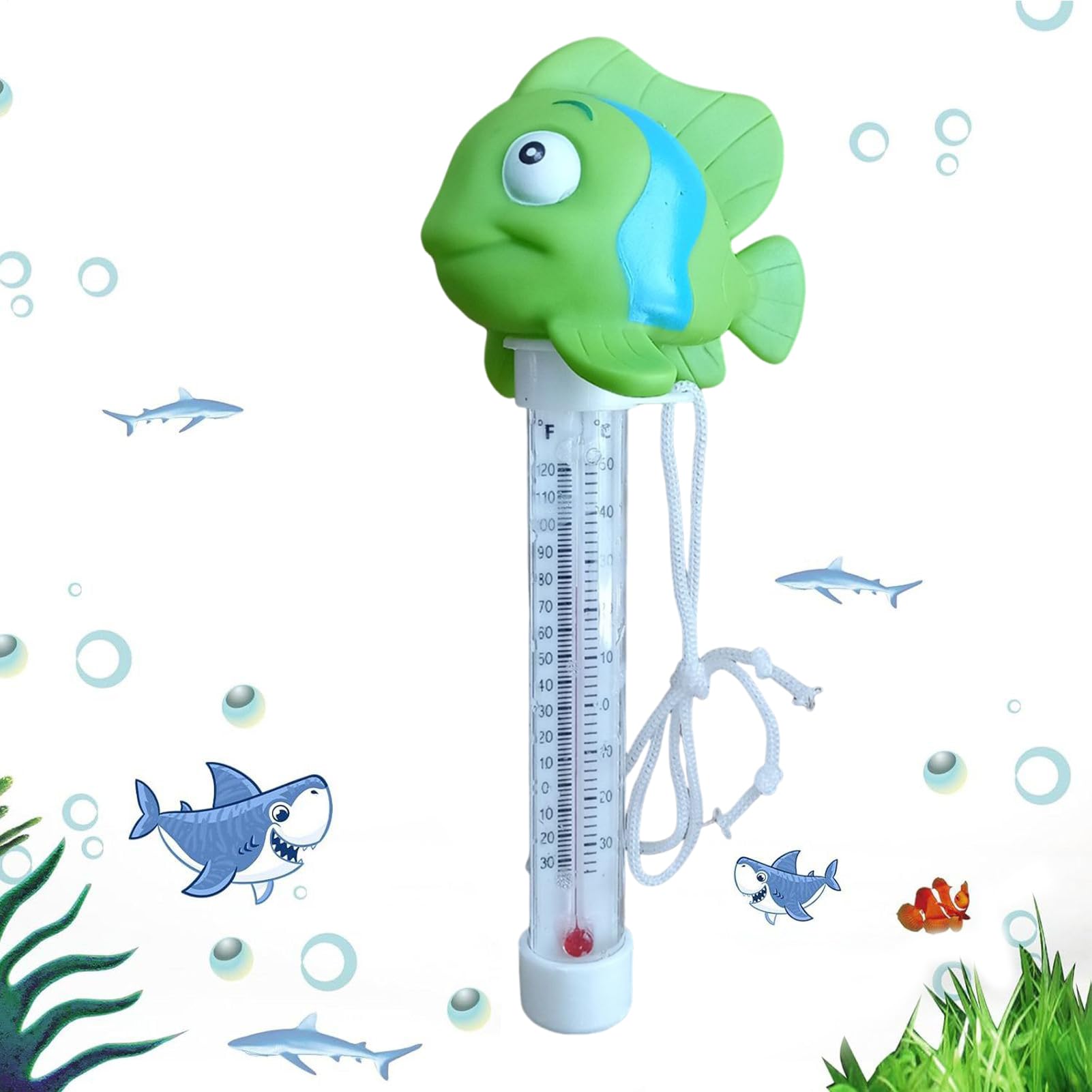 Termometro Acqua Piscina, Simpatico Termometro Ambiente Interno, Piscina Gallegiante Leggibile Facile
