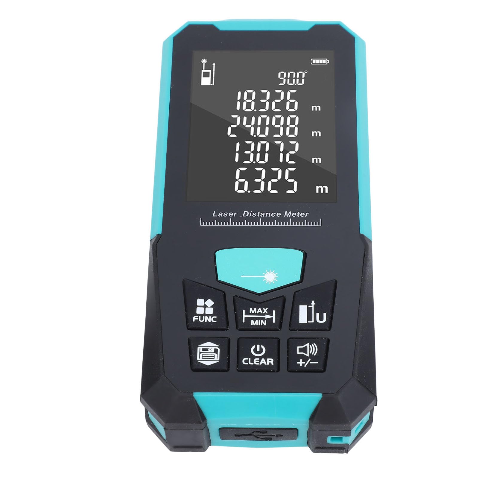 Pomiar Laserowy, Cyfrowy Dalmierz Laserowy z możliwością ładowania 0,05-100 M z 2,4-calowym Wyświetlaczem LCD do Użytku Domowego
