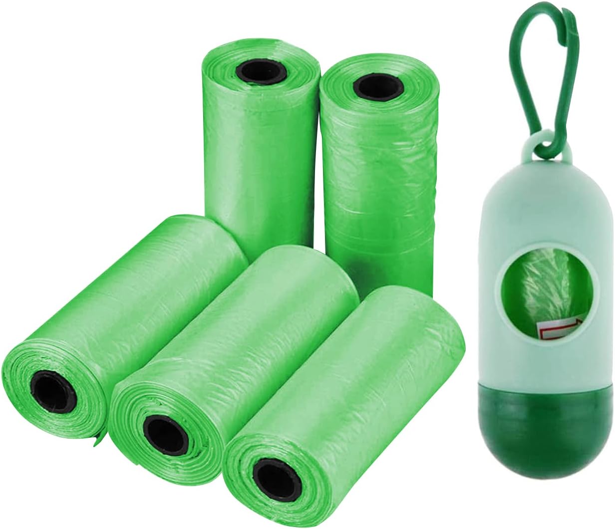 Disposable Poop Bag (Scented) 5 Rolls with 1pc Dispenser