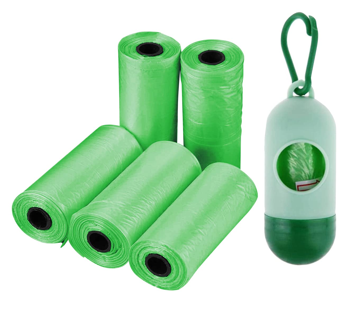 Disposable Poop Bag (Scented) 5 Rolls with 1pc Dispenser