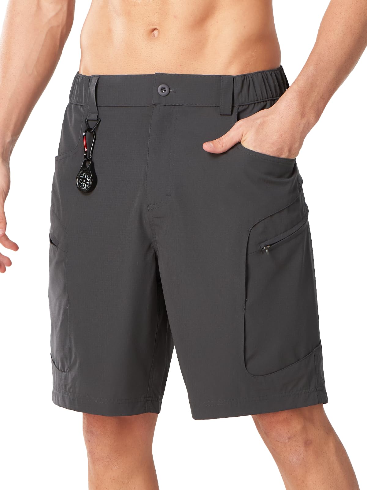 NORTHYARD Mens Hiking Cargo Shorts 9 Lightweight Outdoor Summer Shorts Quick Dry with 4 Pockets for Tactical Fishing