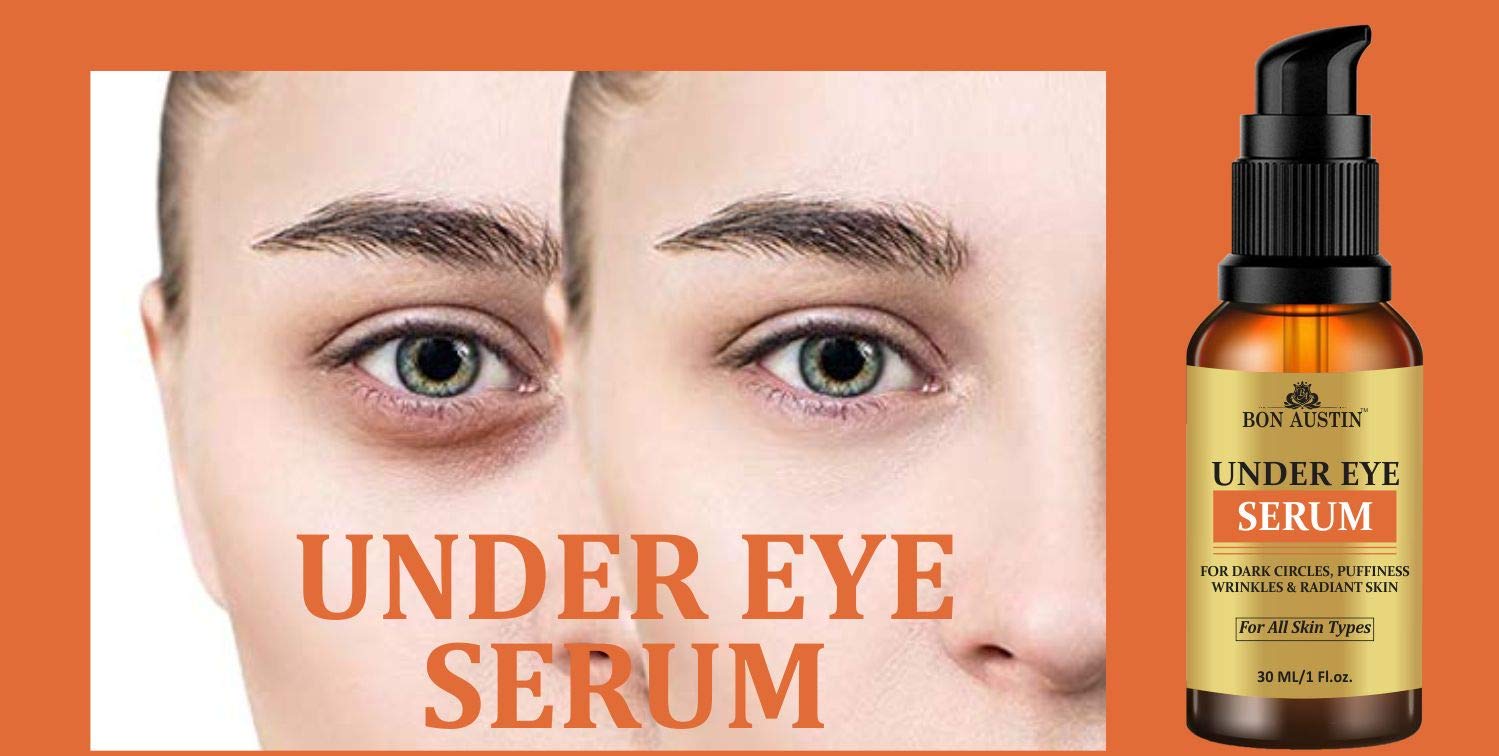 Bon Austin Premium Skin Brightening Under Eye Serum Enriched with Vitamin C, B3 & E with Anti Wrinkle Benefits(30 ml) 1