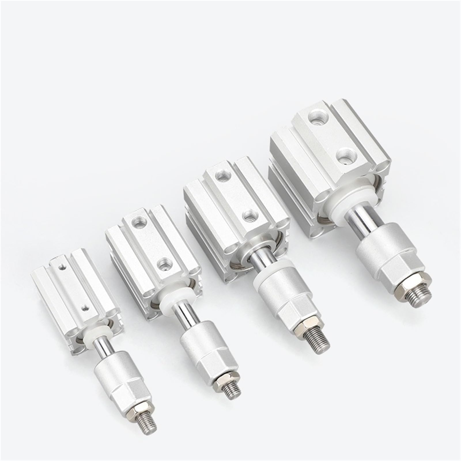 Vérin pneumatique compact SDAJ avec course réglable double effet
