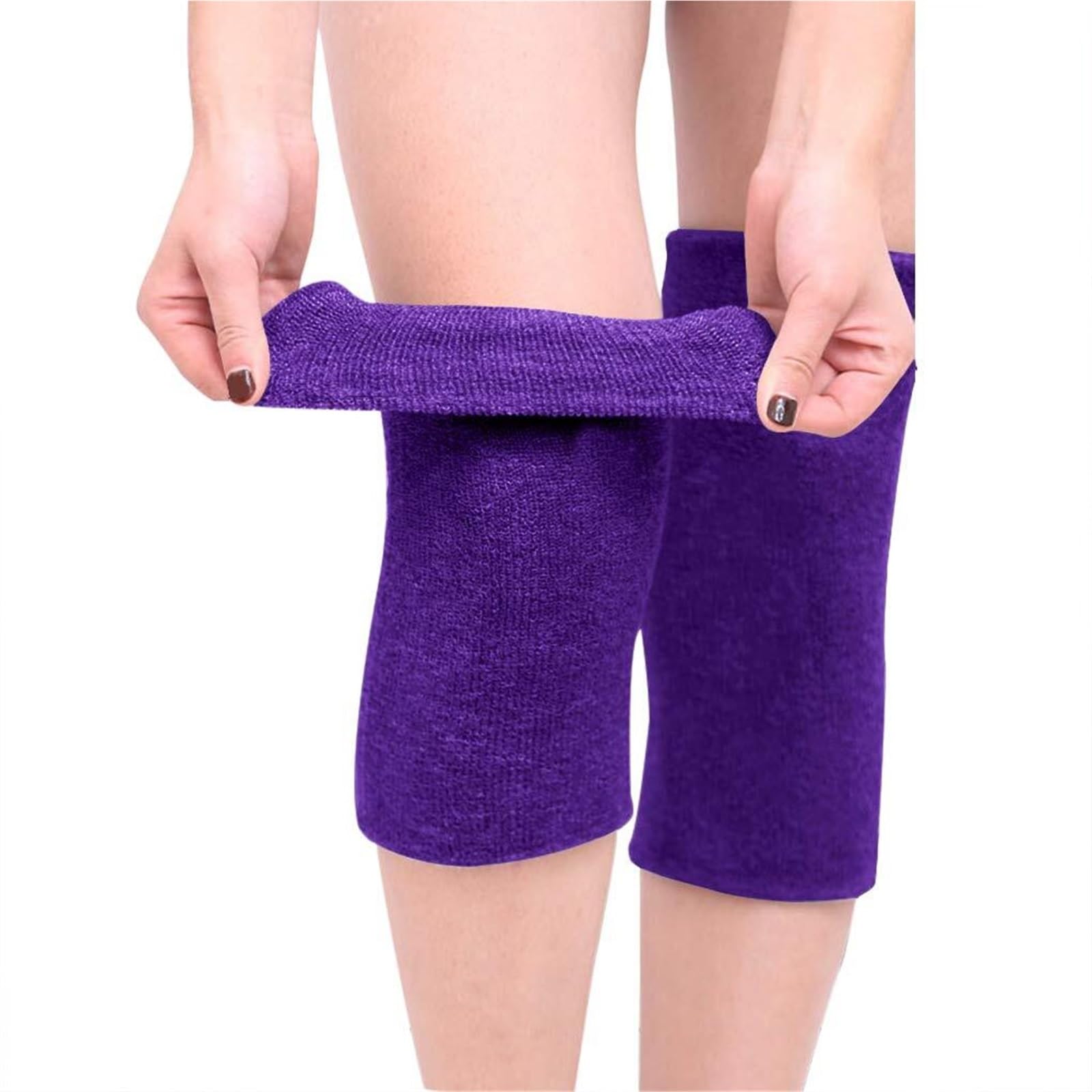 Ginocchiere Lavoro Ginocchiere Calde E Antivento da Uomo E da Donna Adatte for Gli Sport all'Aria Aperta Protezione del Ginocchio(Purple)