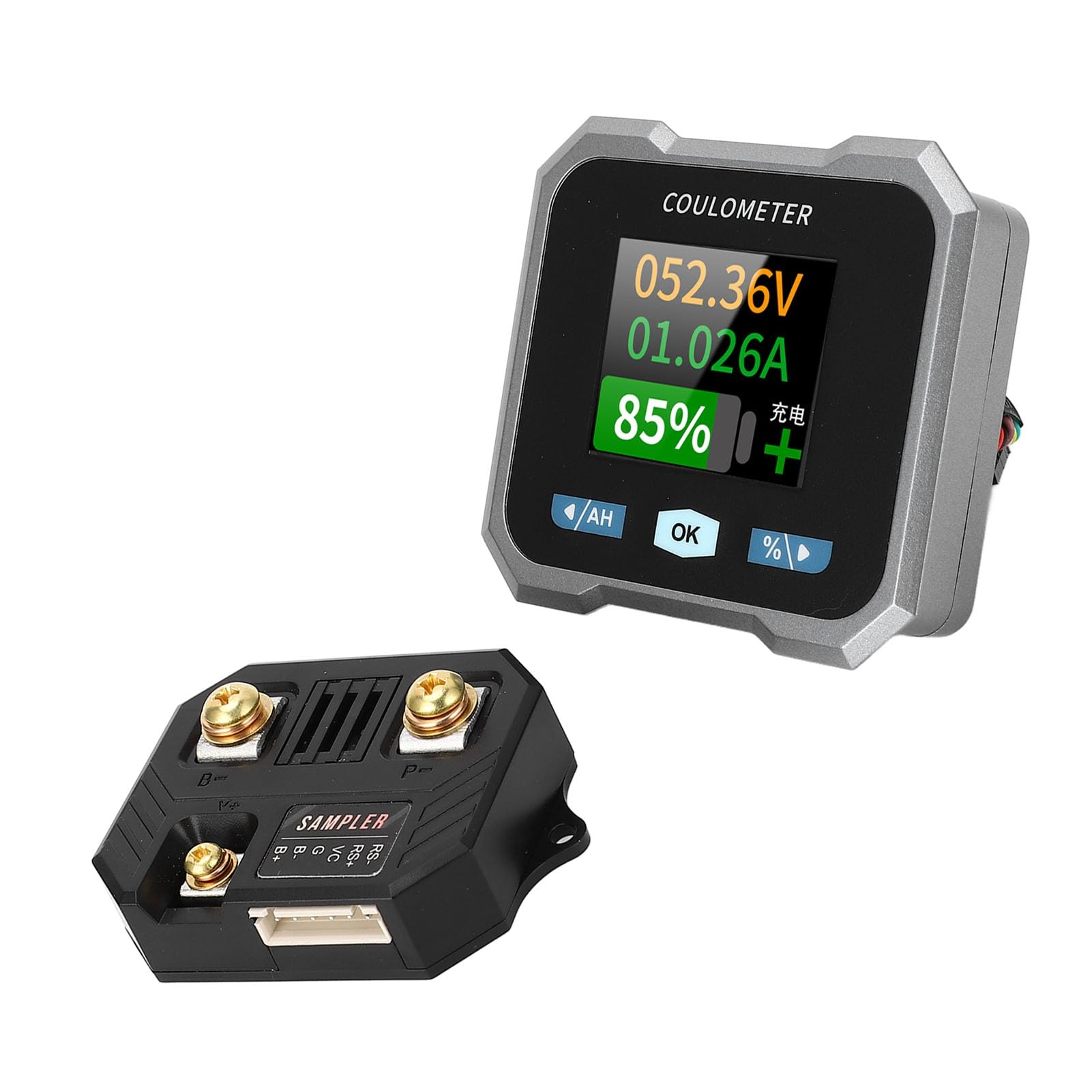 Inteligentny Wodoodporny Monitor Akumulatora BT Tester Napięcia o Wysokiej Dokładności do Motocykla RV 10-100 V 50A