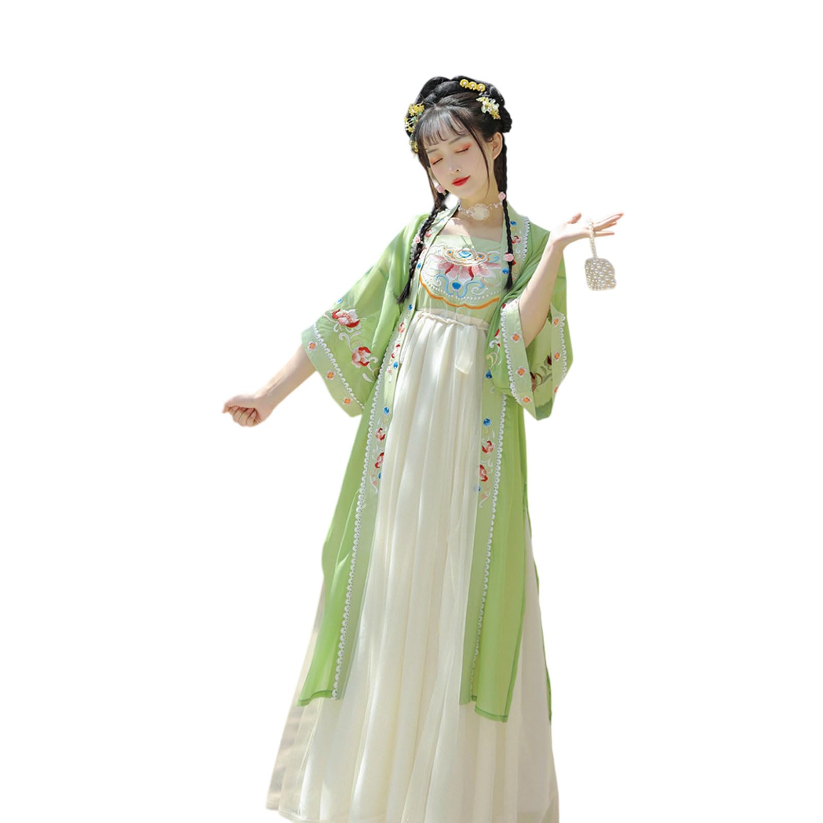 Robe Hanfu Femme Style Chinois Tenue Traditionnelle Brodée