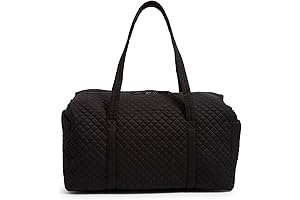 Cotton guess Duffle Bag for Women, True Black, One Size