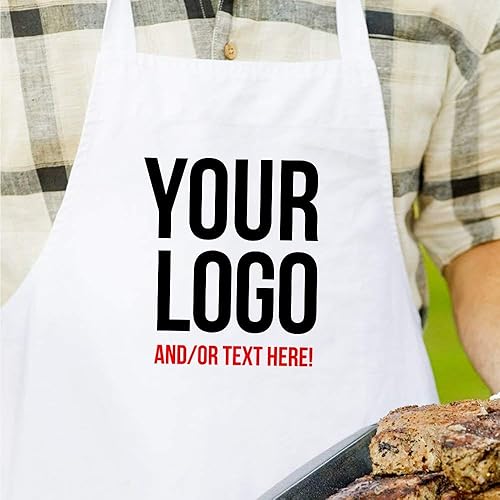 Vista 2 de Delantal personalizado, sube tu imagen, logotipo o diseño, delantal impreso sublimado personalizado