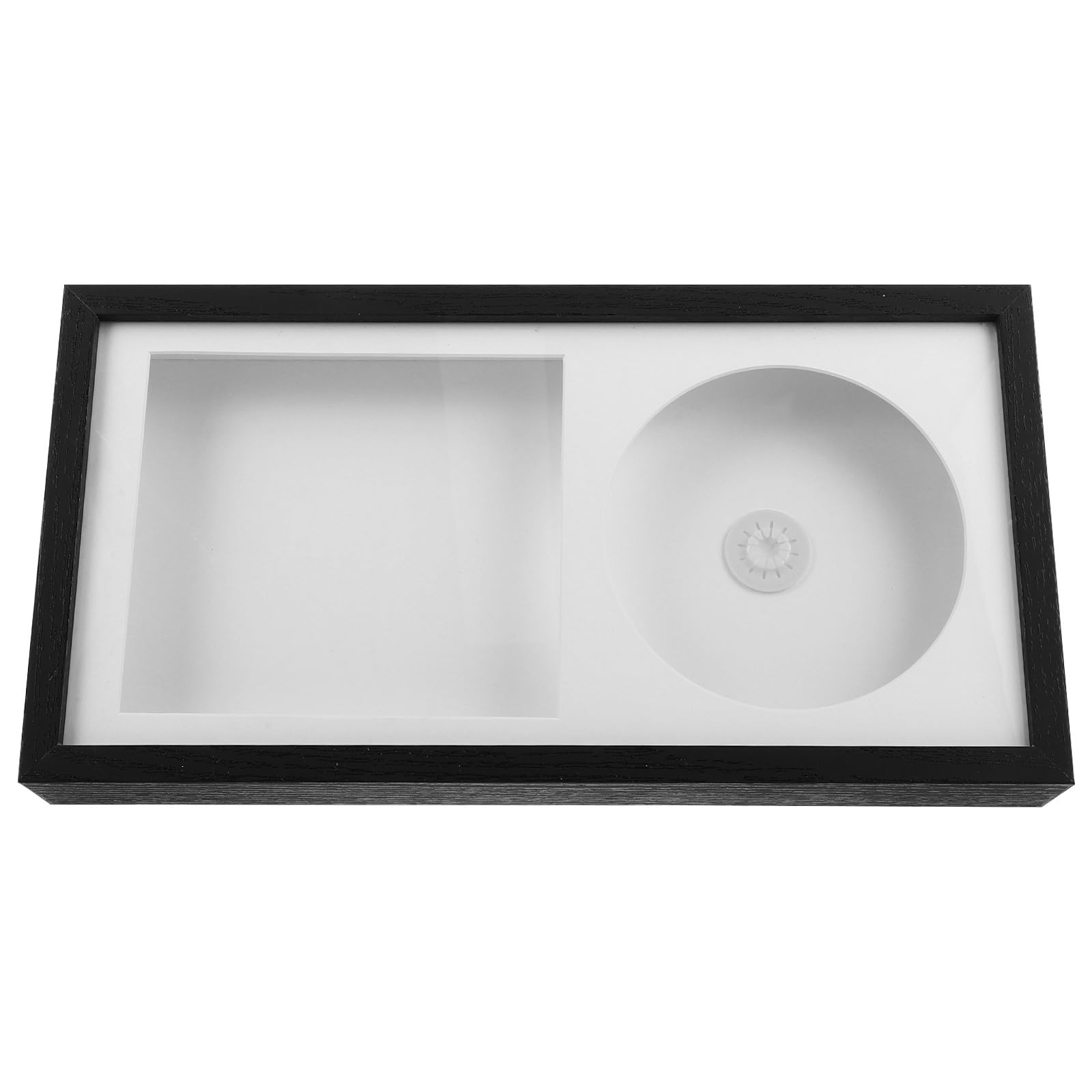 Cadre photo CD bois blanc BESTOYARD pour affichage album