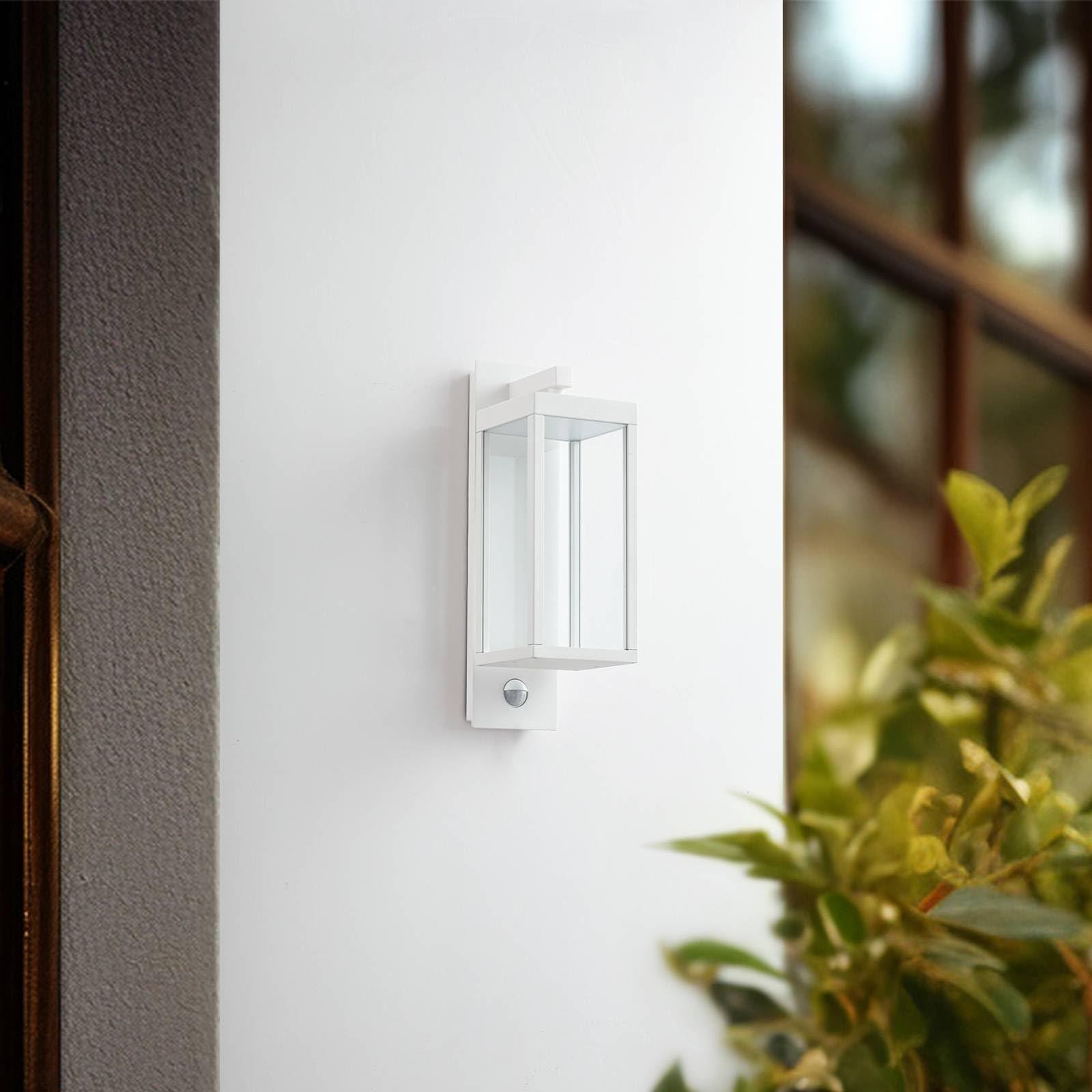 Lucande LED Lámpara de pared exterior Ferdinand (Moderno) en Blanco hecho Aluminio (1 llama, lámpara para exterior/fachada, casa terraza y balcón