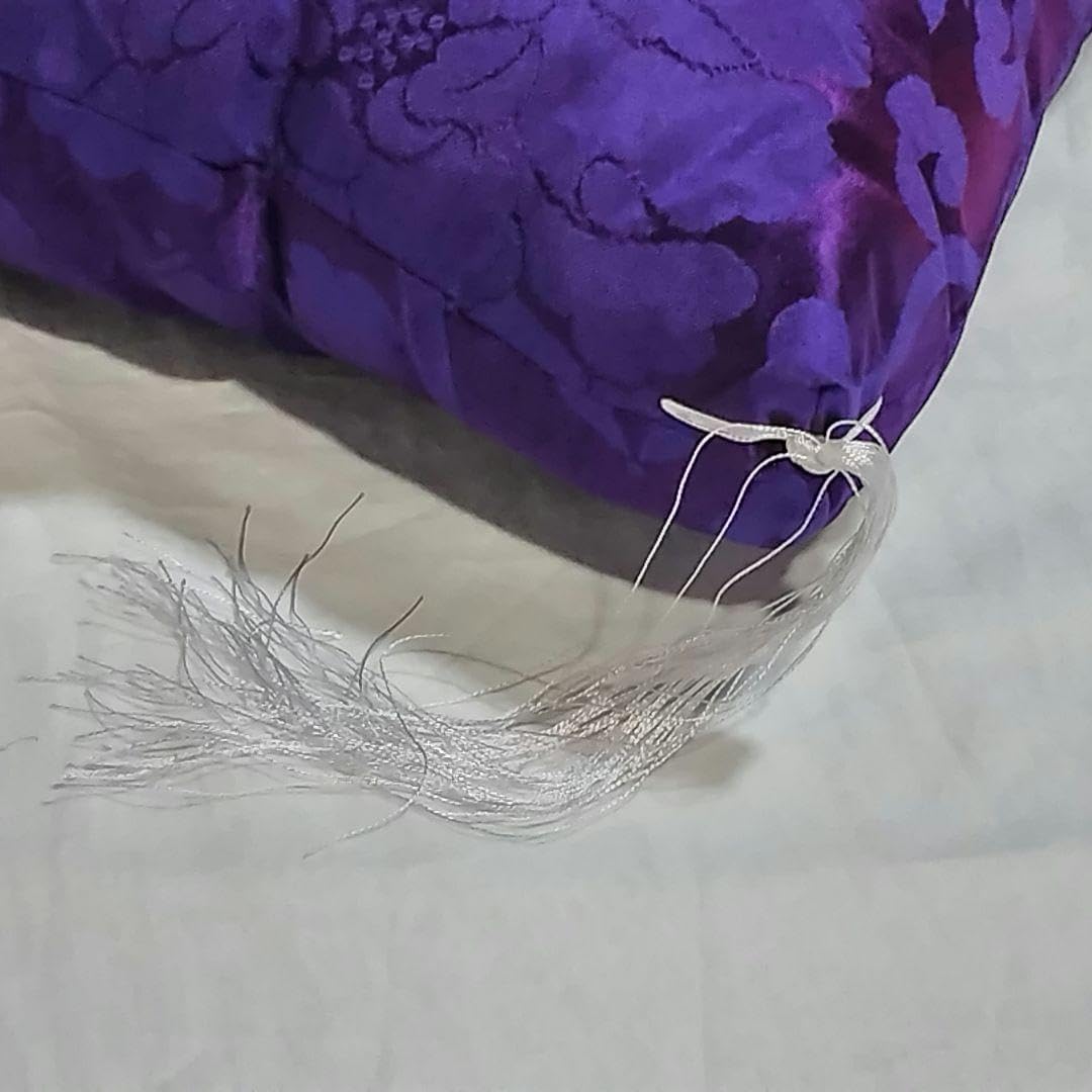 ハ端判(59×63cm) 座布団 2枚組 紫色 紺色 お客様用 男性用 法事用