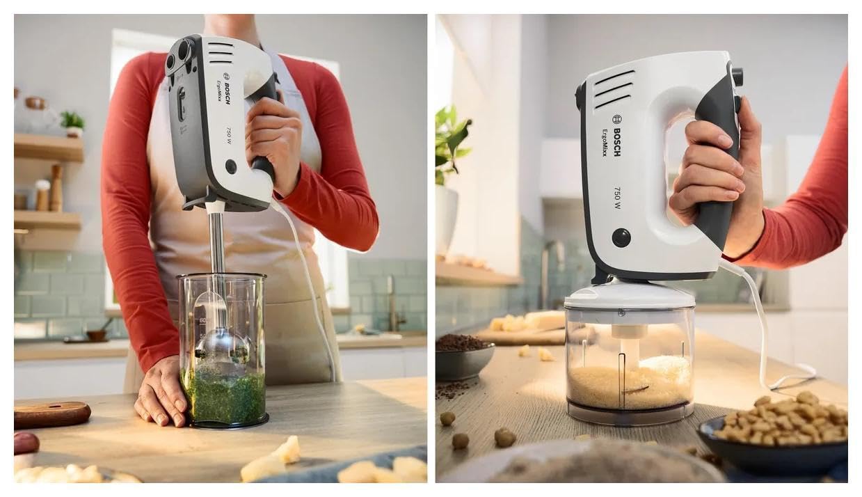 Bosch Mfq37490 Mixer Handmixer 750 W Grau, Wei? (mfq37490)
