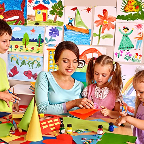 400 Sheets Heavy Duty Construction Paper For Kids, Paper Colored Art Paper Cardstock Diy Craft Paper For Kids Copy Paper For Classrooms School Drawing, A4, 8.3 X 11.9 Inches (Colorful) #TOP6