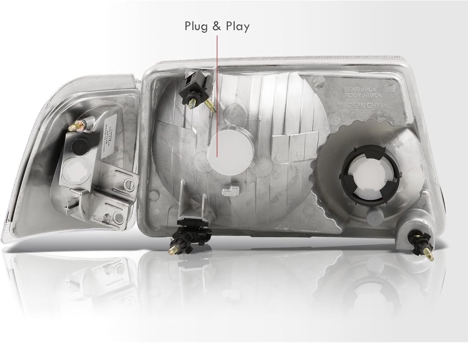 AJP Distributors Headlights Driving Lights + Bumper Signal Corner Lamps Compatible/Replacement For Ranger Truck 2001 2002 2003 2004 2005 2006 2007 2008 2009 2010 2011 01 02 03 04 05 06 07 08 09 10 11
