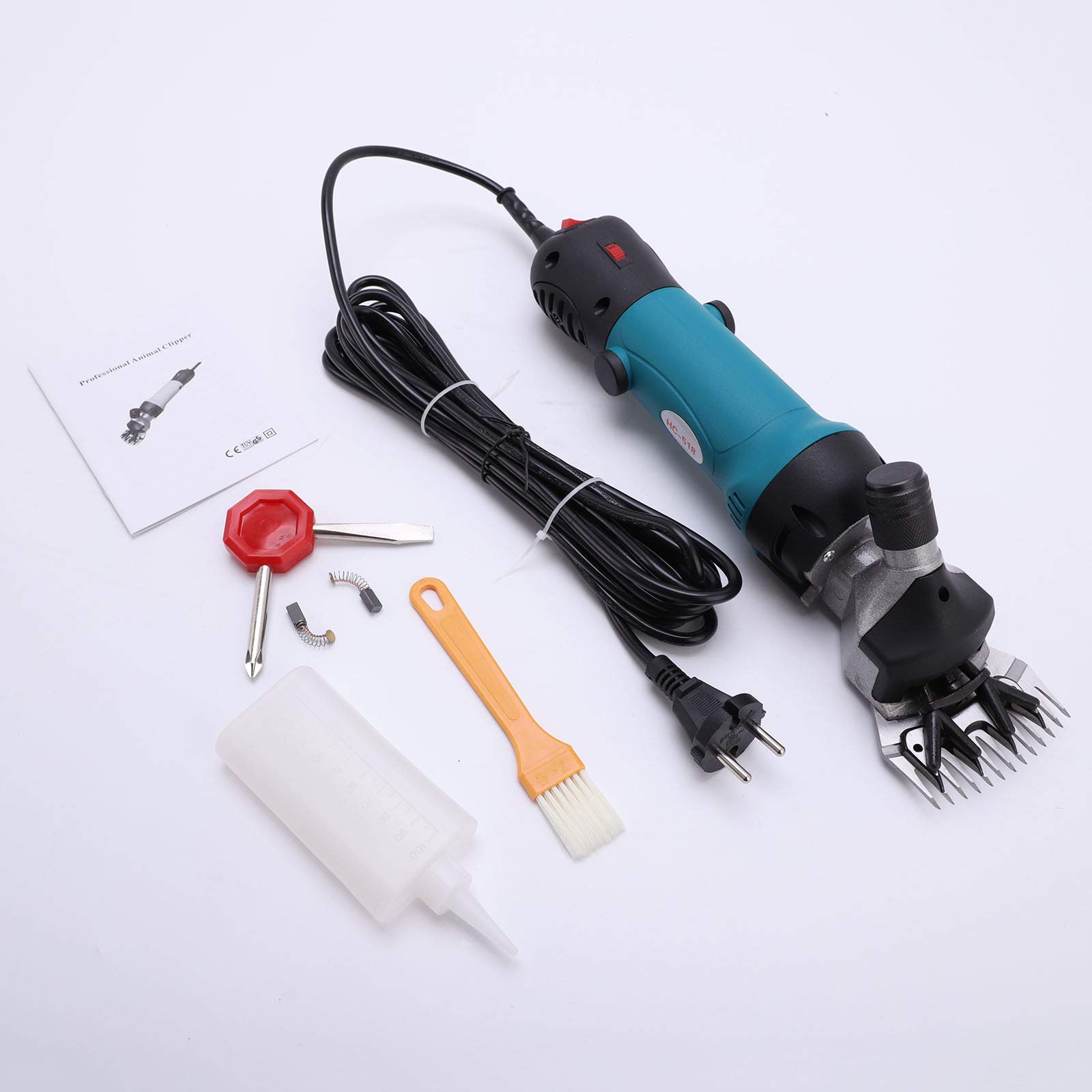 Tosapecore Professionale, Cesoie Elettriche per Lana a velocità Regolabile, Cesoie per Animali Elettriche Cesoie per Animali per Pecore, Alpaca, Lama, Capra E Animali da Fattoria,Orange