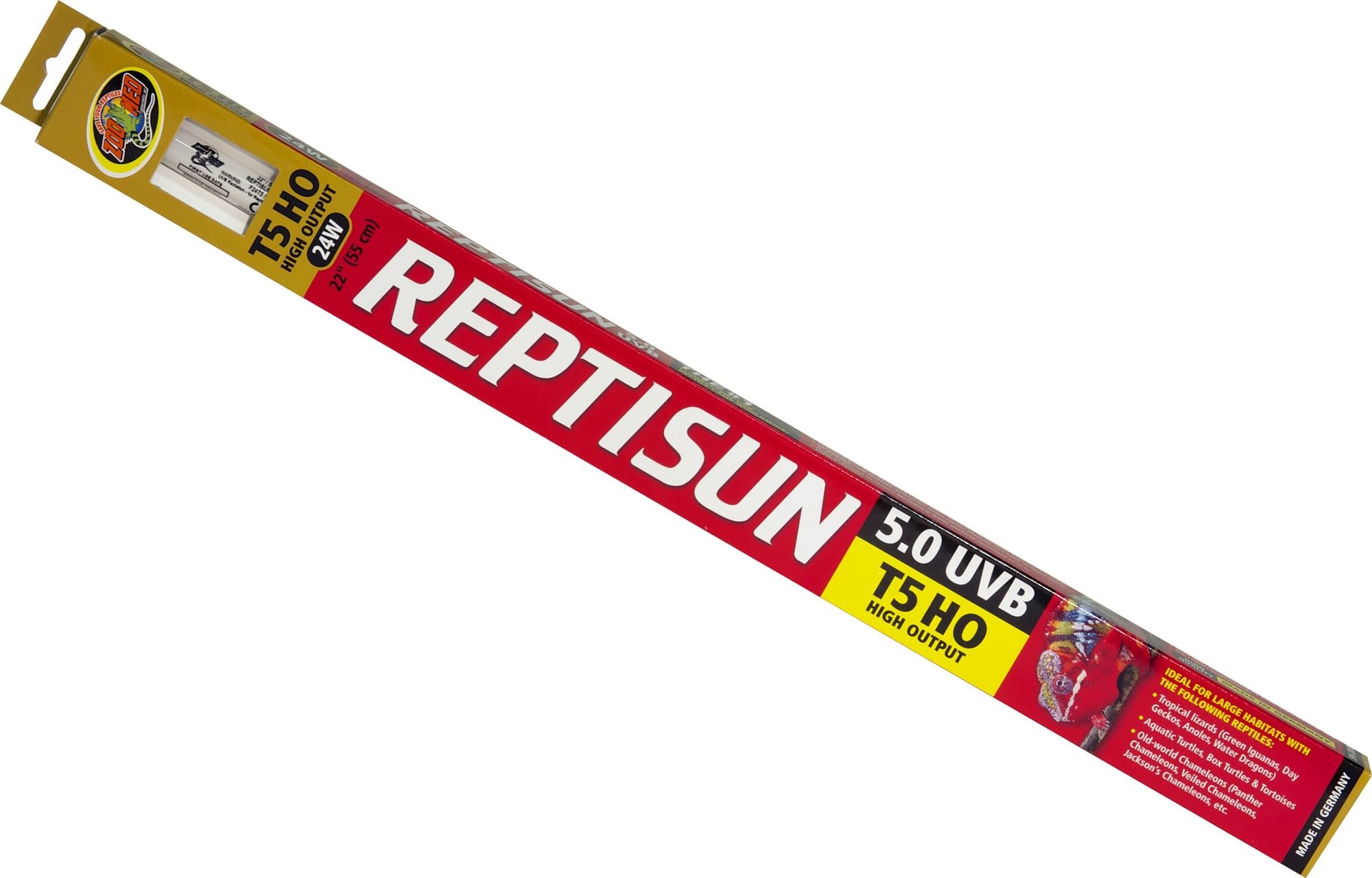 Amazon.com : Zoo Med ReptiSun 5.0 HO T5 UVB Lamp 22