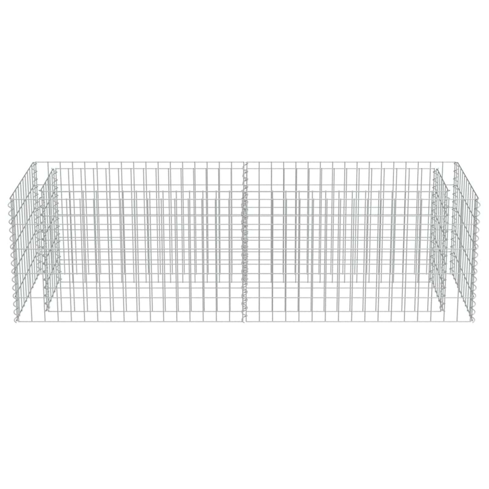Arriate, Mesa De Cultivo, Huerto Domestico, Cultivo De Plantas Aromaticas, Arriate De Jardín, de gaviones de Acero 180x50x50 cm