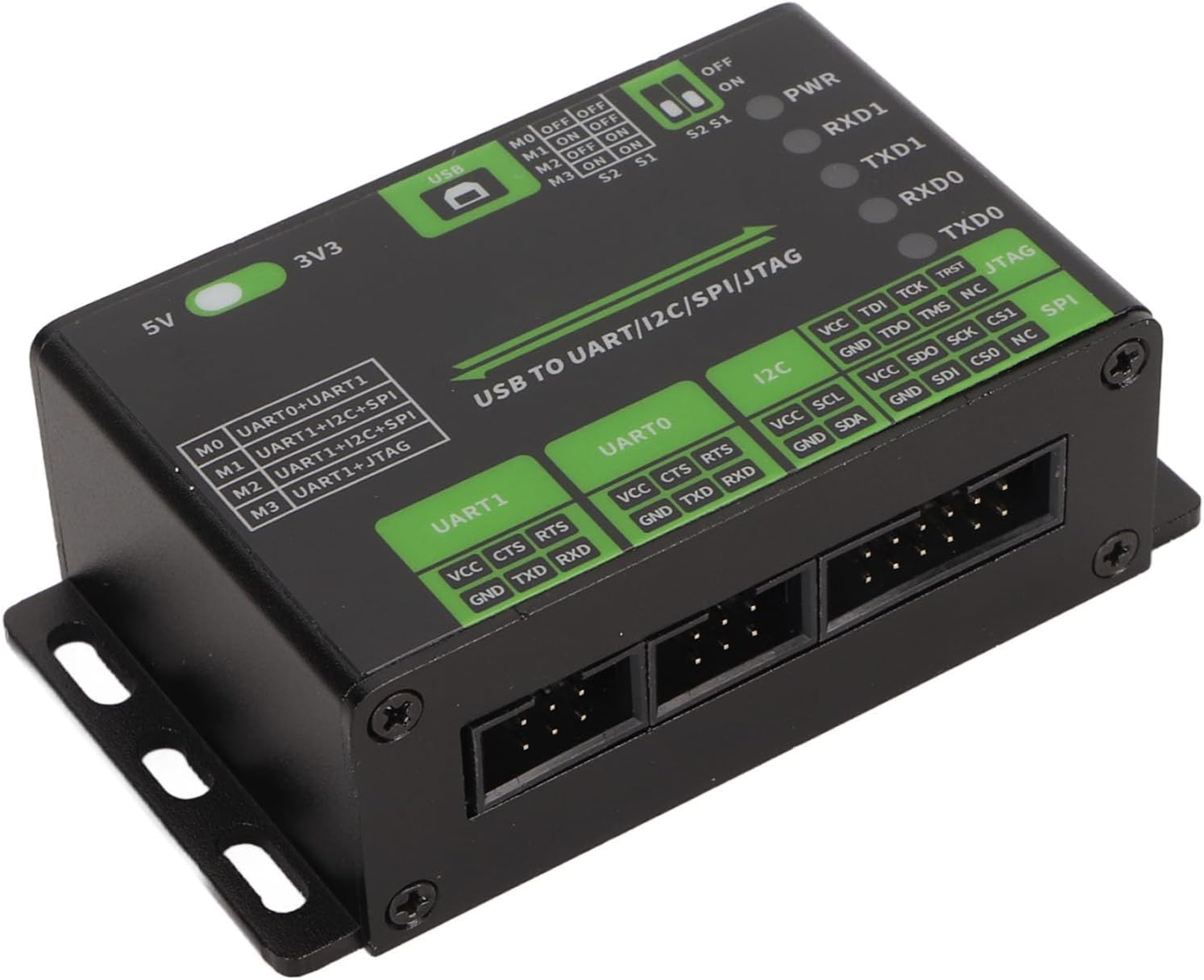 Amazon.com: Fockety USB to UART I2C SPI JTAG Converter, Supports ...