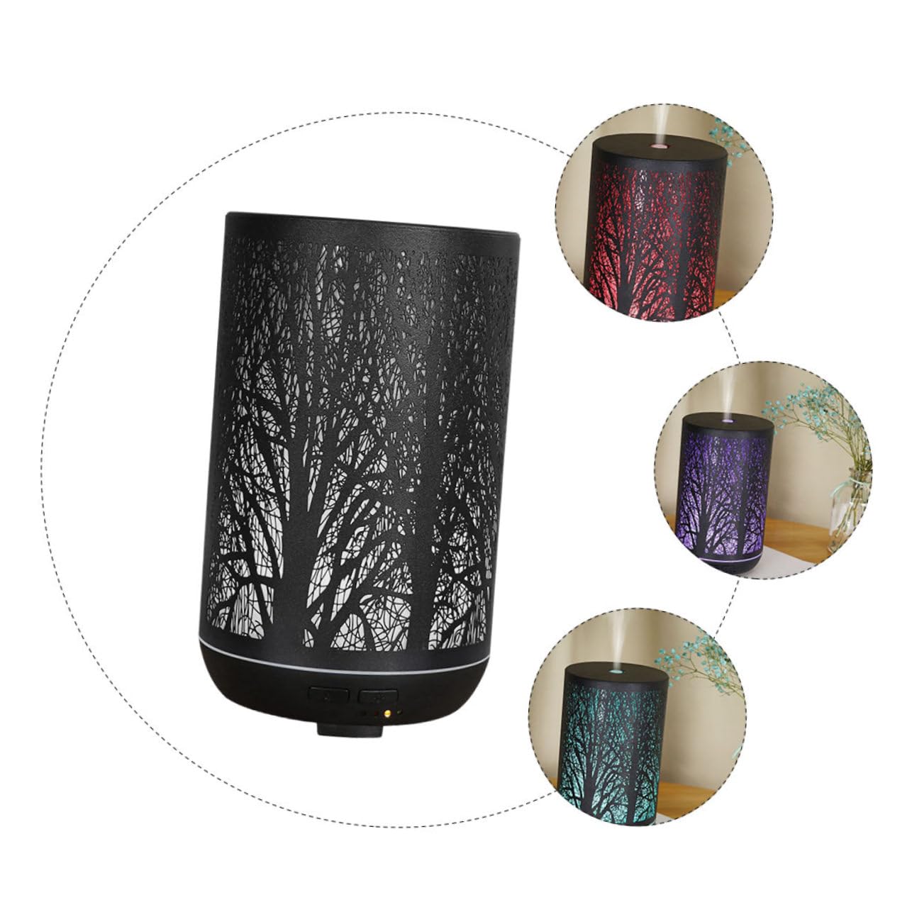 Diffusore di Aromi Elettrico 300 Ml e Timer Silenzioso per Decorazione