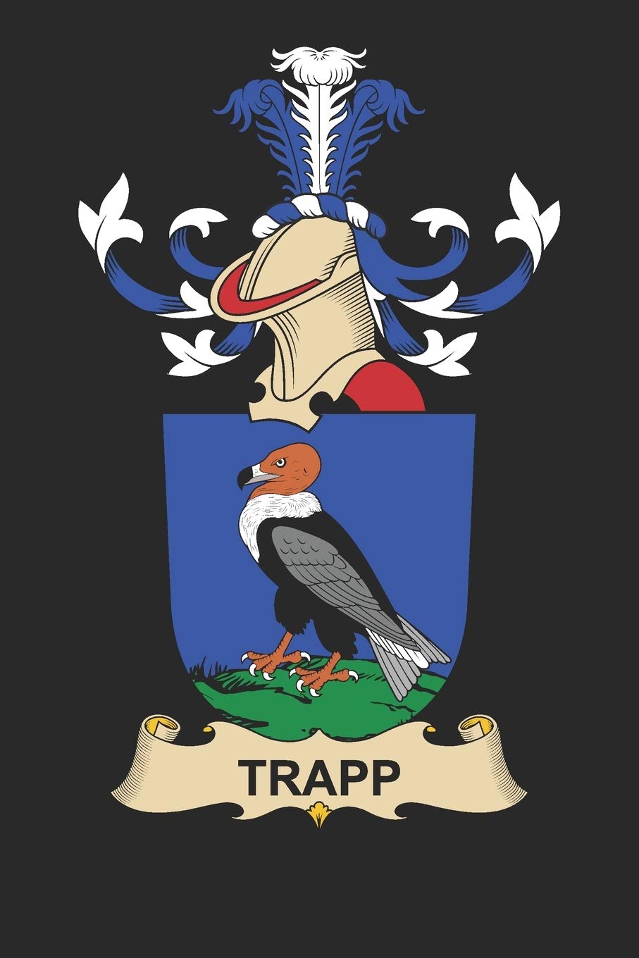 Trapp: Trapp Coat of Arms and Family Crest Notebook Journal (6 x 9 - 100 pages)