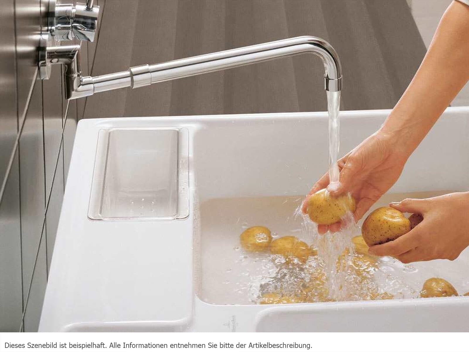 Villeroy & Boch Resteschale glasklar: Kunststoff, Modern|Minimalist, Küchenabfallschale, Abfallschale, Resteschale