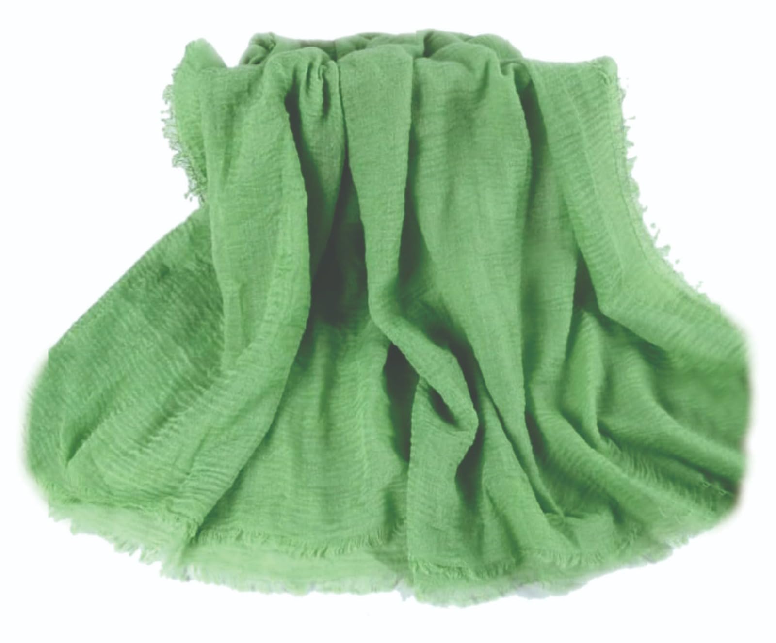 Women's Crinkle Cotton Scarf, Stoles, Hijab (80 x 190 Cms)