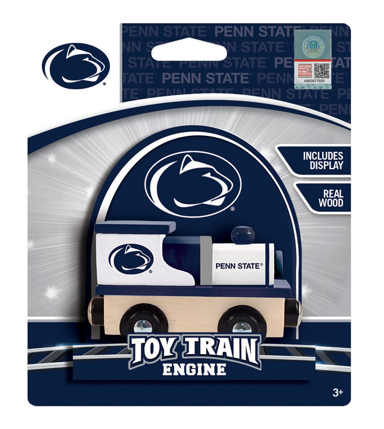 MasterPieces NCAA Penn State Nittany Lions Real Wood Toy Train Engine