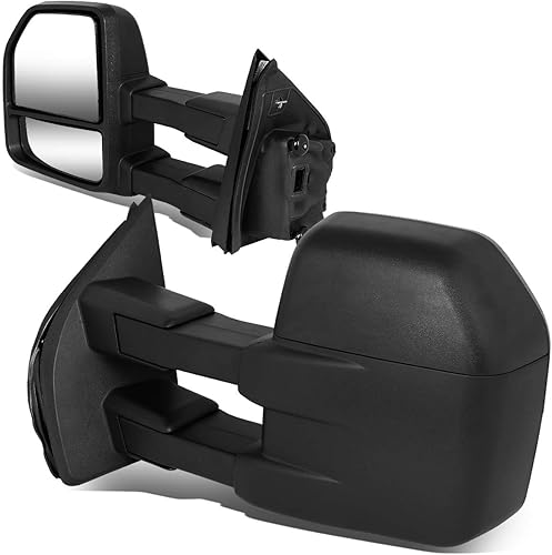 DNA Motoring TWM-058-T222-BK Reemplazo de espejos retrovisores laterales compatibles con F-150 15-150 con enchufe de 22 pines