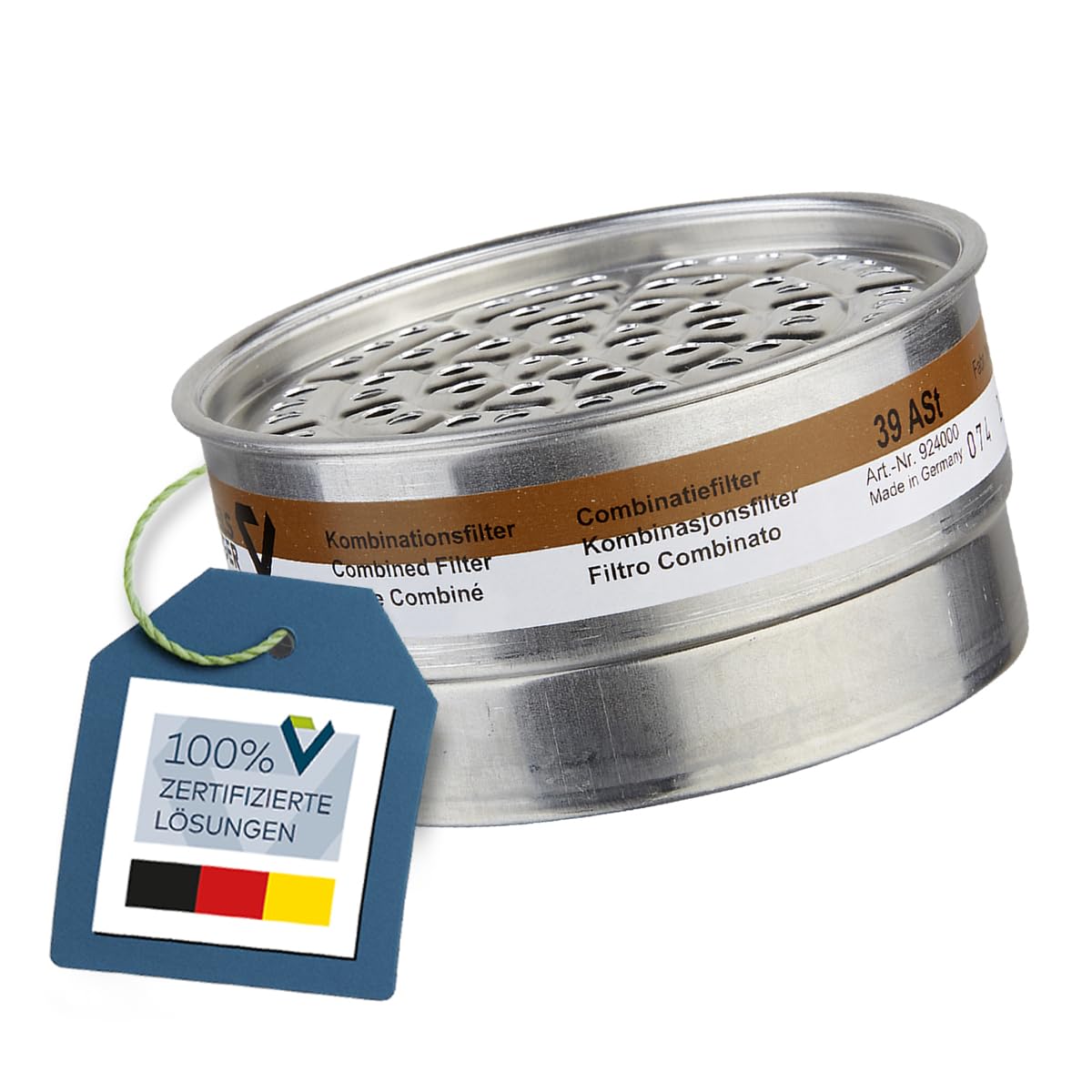 Atemschutz-Set Silikon-Maske BariMask HF, Filter, Filteraufnahme, Brille | Arbeitsschutz-Set mit Silikon Halbmaske BariMask HF, 5x A1P2 Steckfilter 39 ASt, Filteraufnahme 5570/70 & Schutzbrille