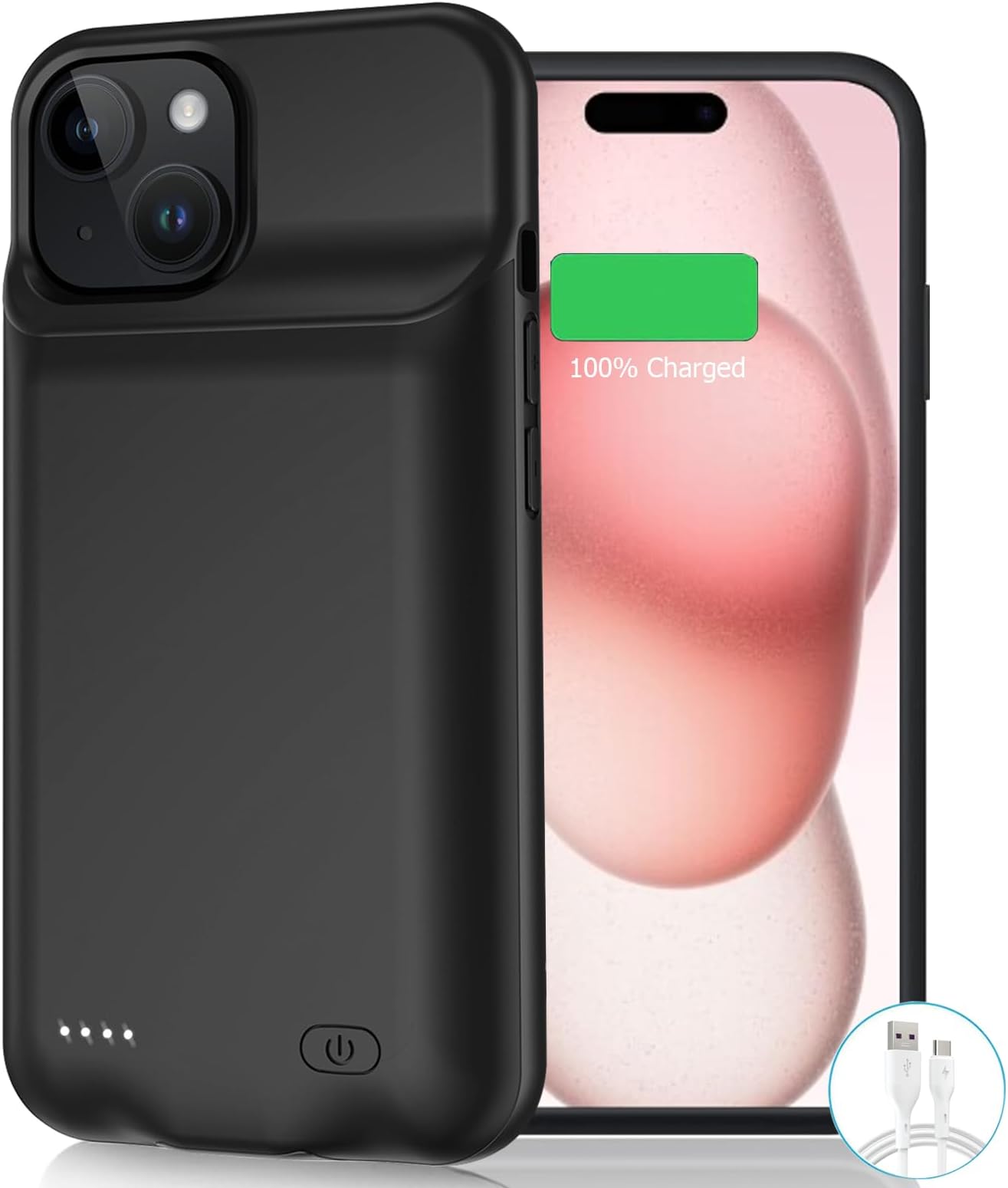 Trswyop Battery Case for iPhone XR, 6800mAh Portable Charging Case for iPhone XR