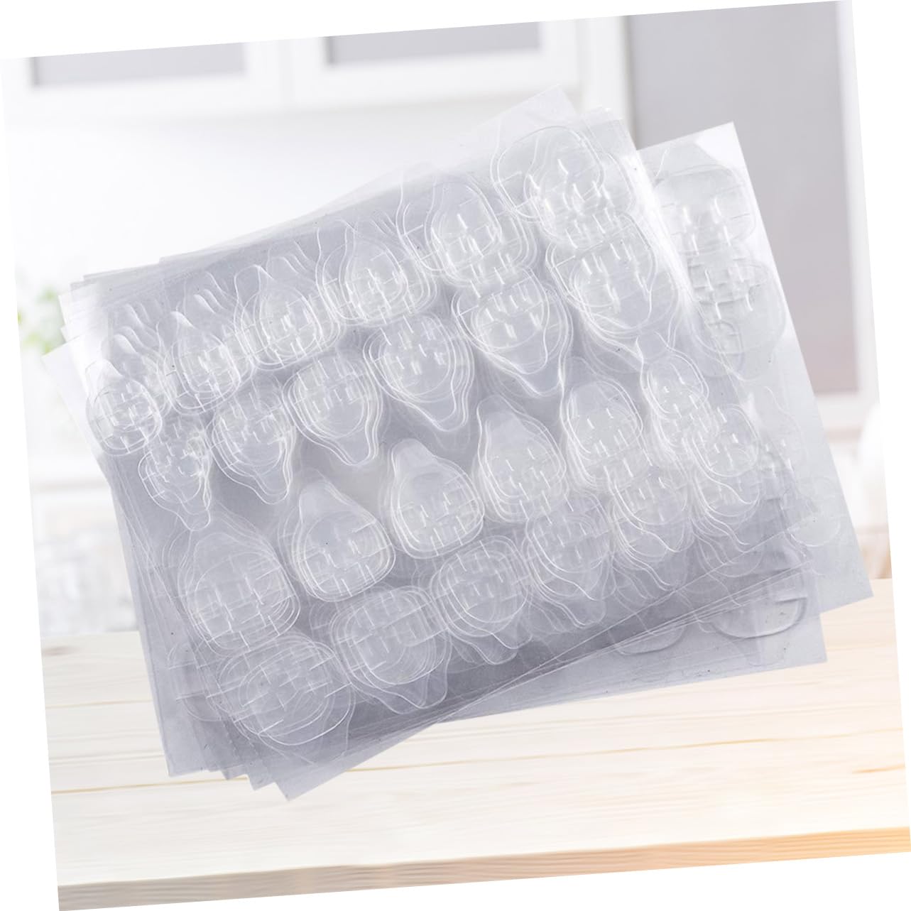 FOMIYES 150blätter Doppelseitige Nagelkleber-sticker à Transparent Für Kreative Nagelkunst Einfach Anzuwenden Für Falschnägel Und Nail Art Design