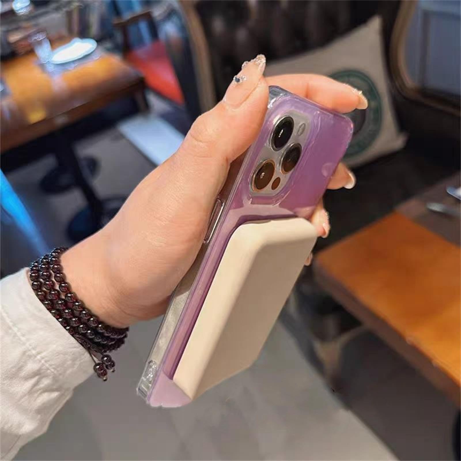 Funda magnética de Lujo con diseño de ensueño para iPhone 16 ProMax (Rosa)
