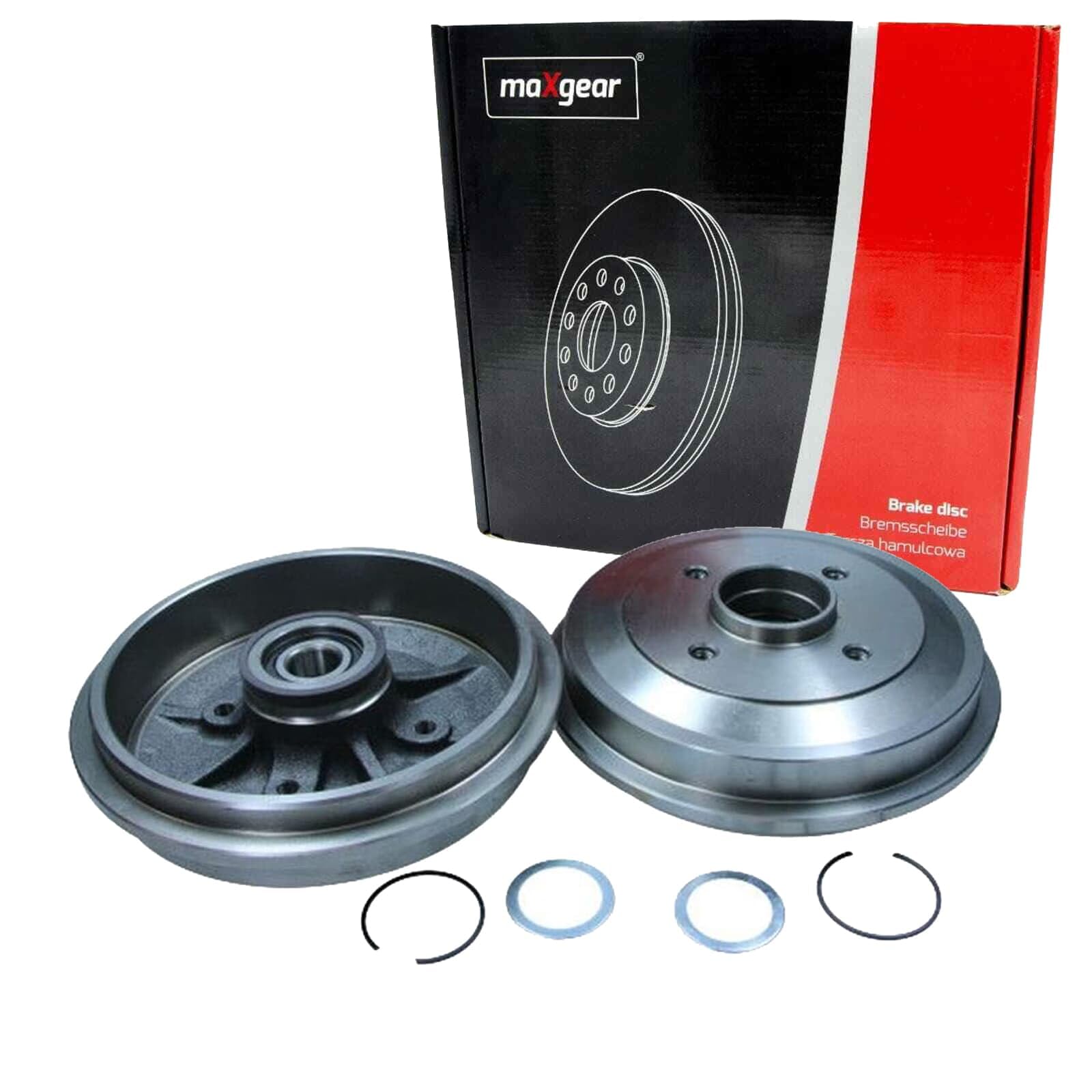 2X Maxgear 203mm Bremstrommeln hinten | 2x 19-3681 passend für C2 C3 1007