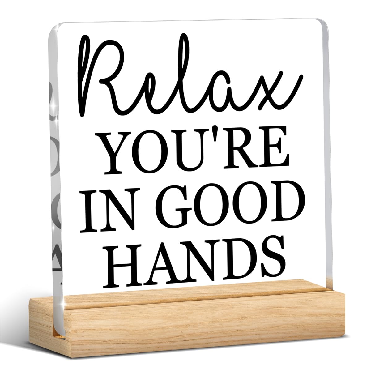 Beauty Shop Desk Decor, Barbershop Hair Nail Salon Massage Spa Room Decor Acrylic Sign, Christmas Halloween Birthday Thanksgiving Gift for Hair Stylist Manicurist Nail Tech Artist Technician-image-23
