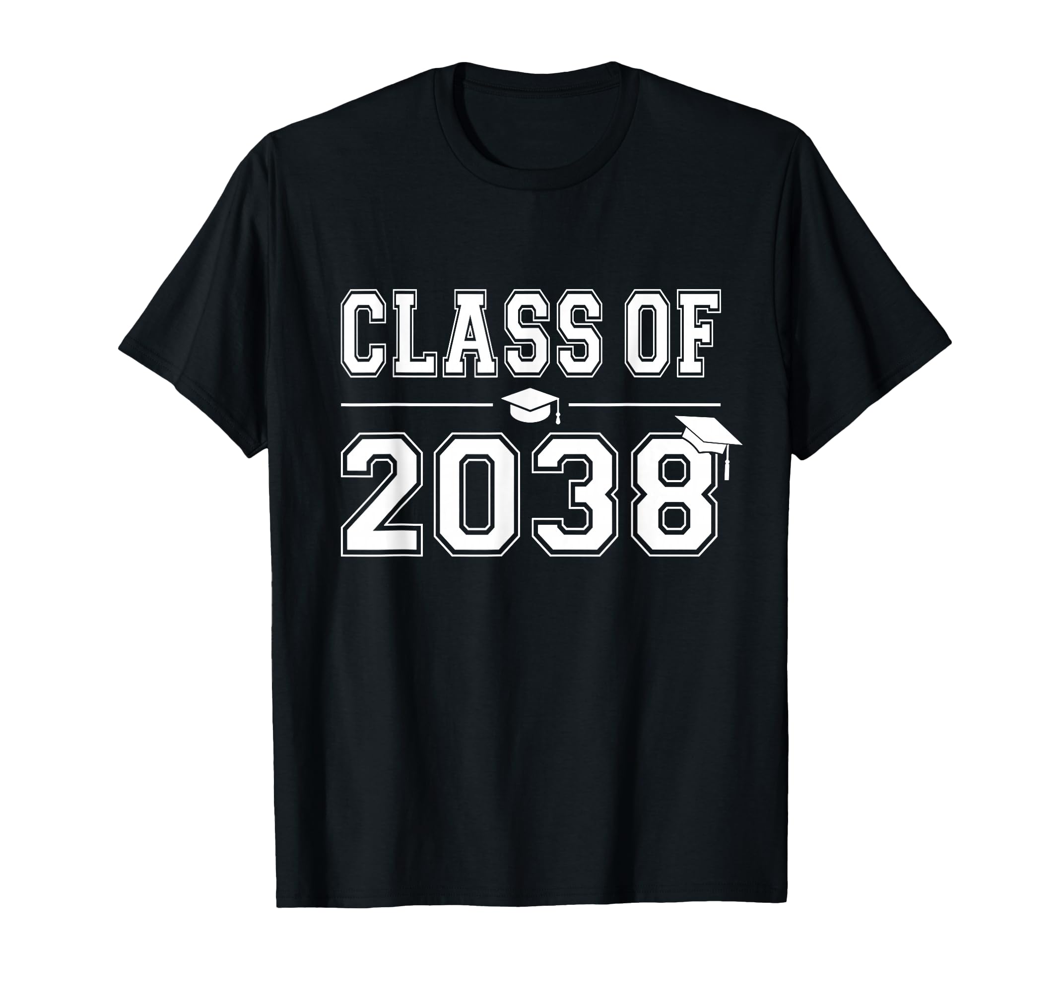 Class of 2038 Grow with Me First Day of School Graduation T-Shirt