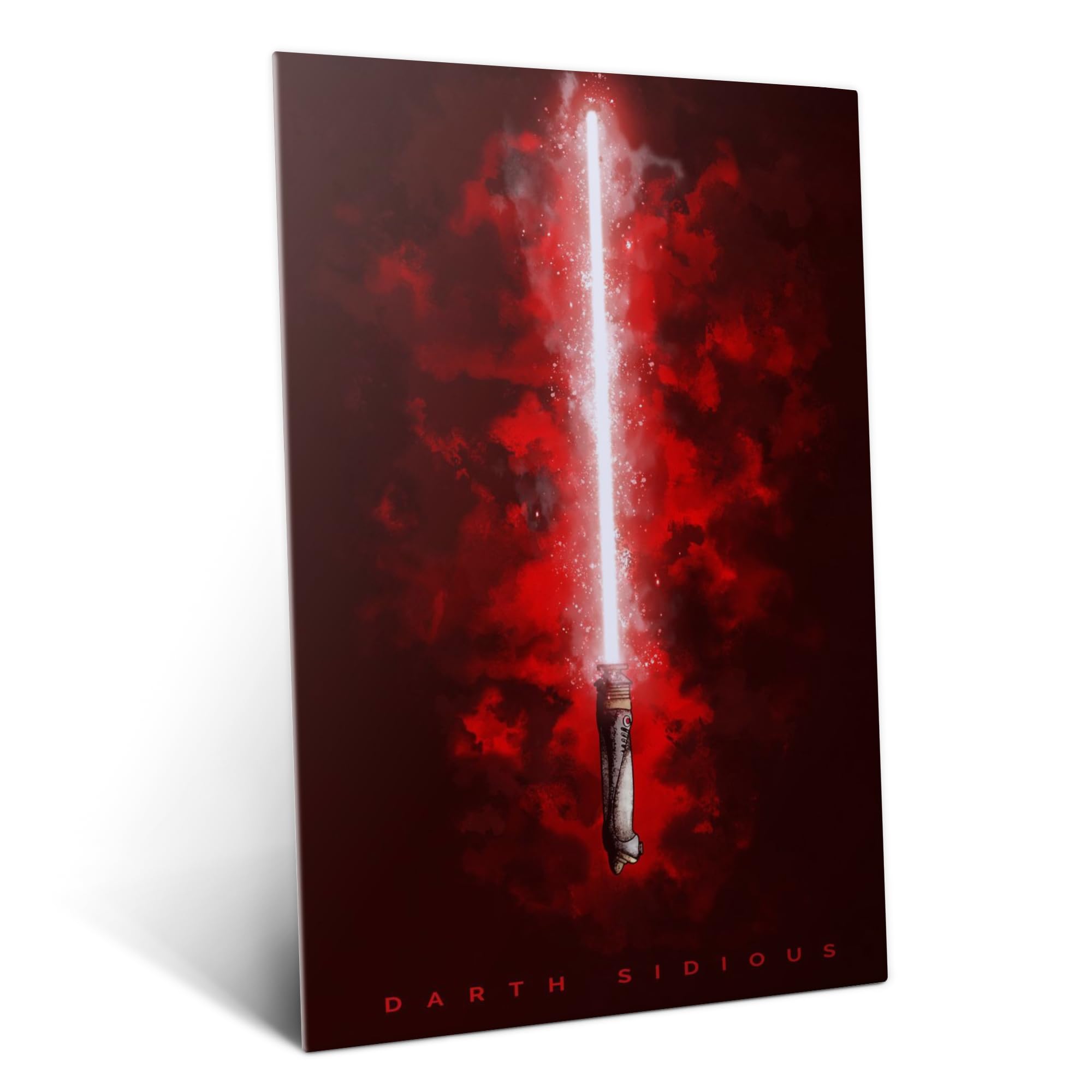 Displate Metallposter Star Wars Darth Sidious Wanddeko Poster für Schlafzimmer Magnetische Befestigung 48 x 67,5 cm