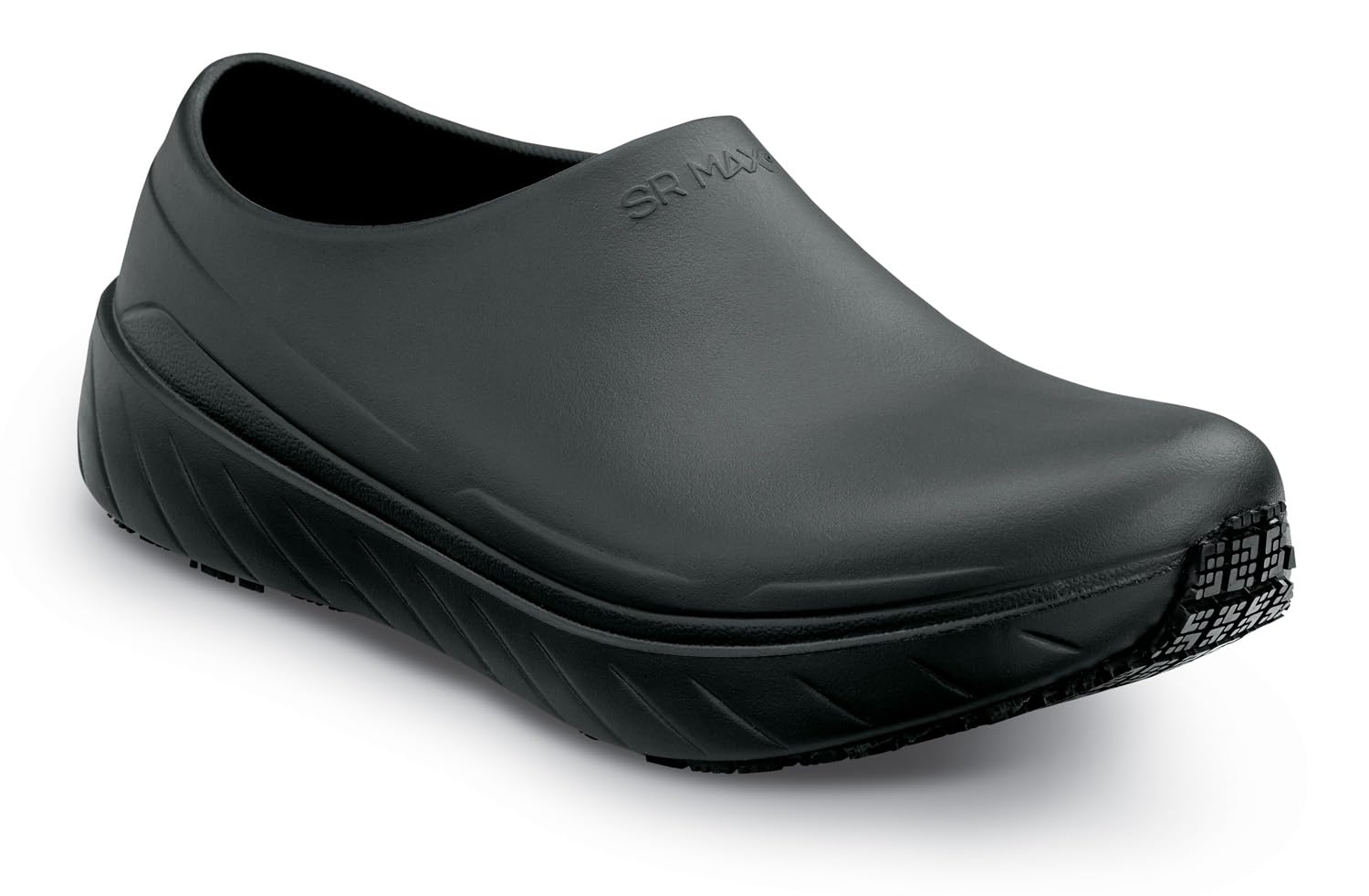 SR Max Gulfport, Men's, Black, Soft Toe, MaxTrax Slip Resistant, Waterproof, Work Clog (15.0 EW)