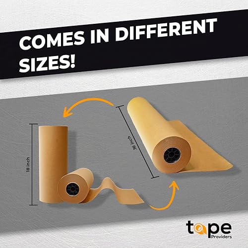 Miniatura 6 de WOD KPN - Rollo de papel kraft marrón 24 pulgadas x 1000 pies para embalaje mudanza almacenamiento envoltura de regalos revestimiento de suelo