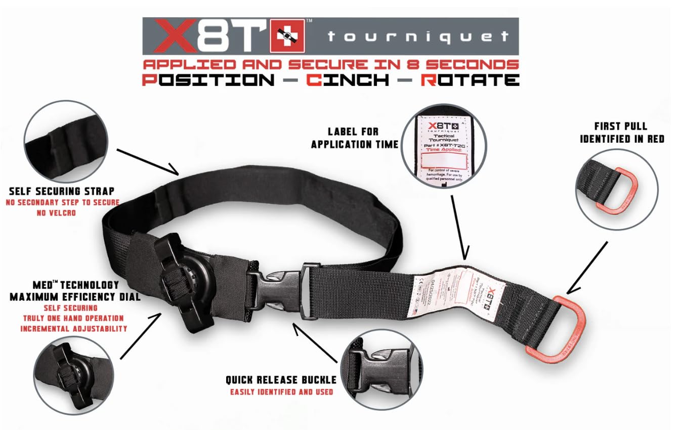 Amazon.com: X8T TOURNIQUET - E2G Emergency Tourniquet, Self