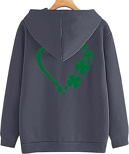 Miniatura 7 de Blczomt St Patricks Day Sweatshirts for Women Irish Loose Fit Lucky Hoodies Shirt Shamrock Cute Blessed Gift Outfits Pullover