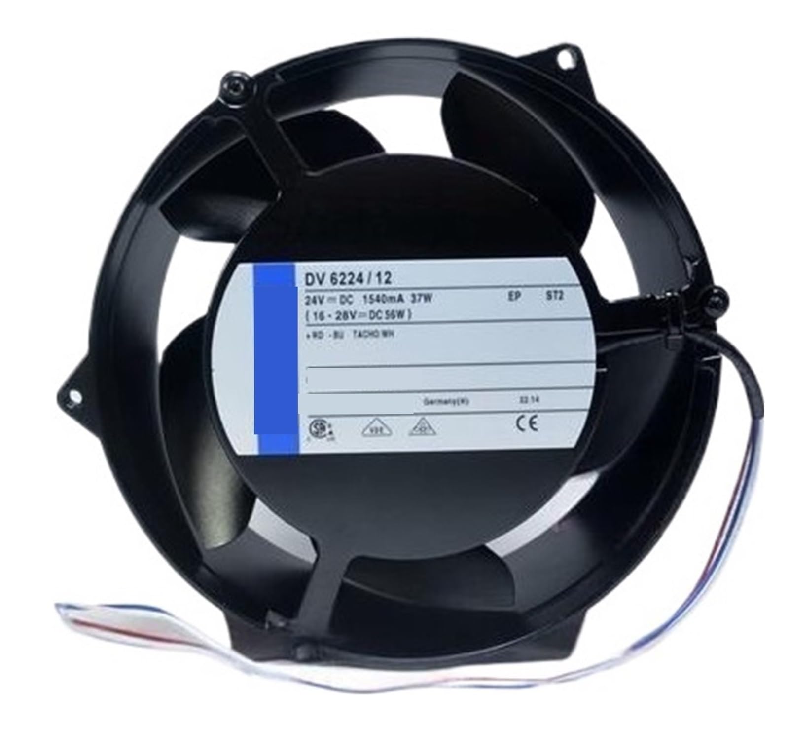 YMUGUEGH DV6224/12 DC24V 37W 17251 Cooling Fan