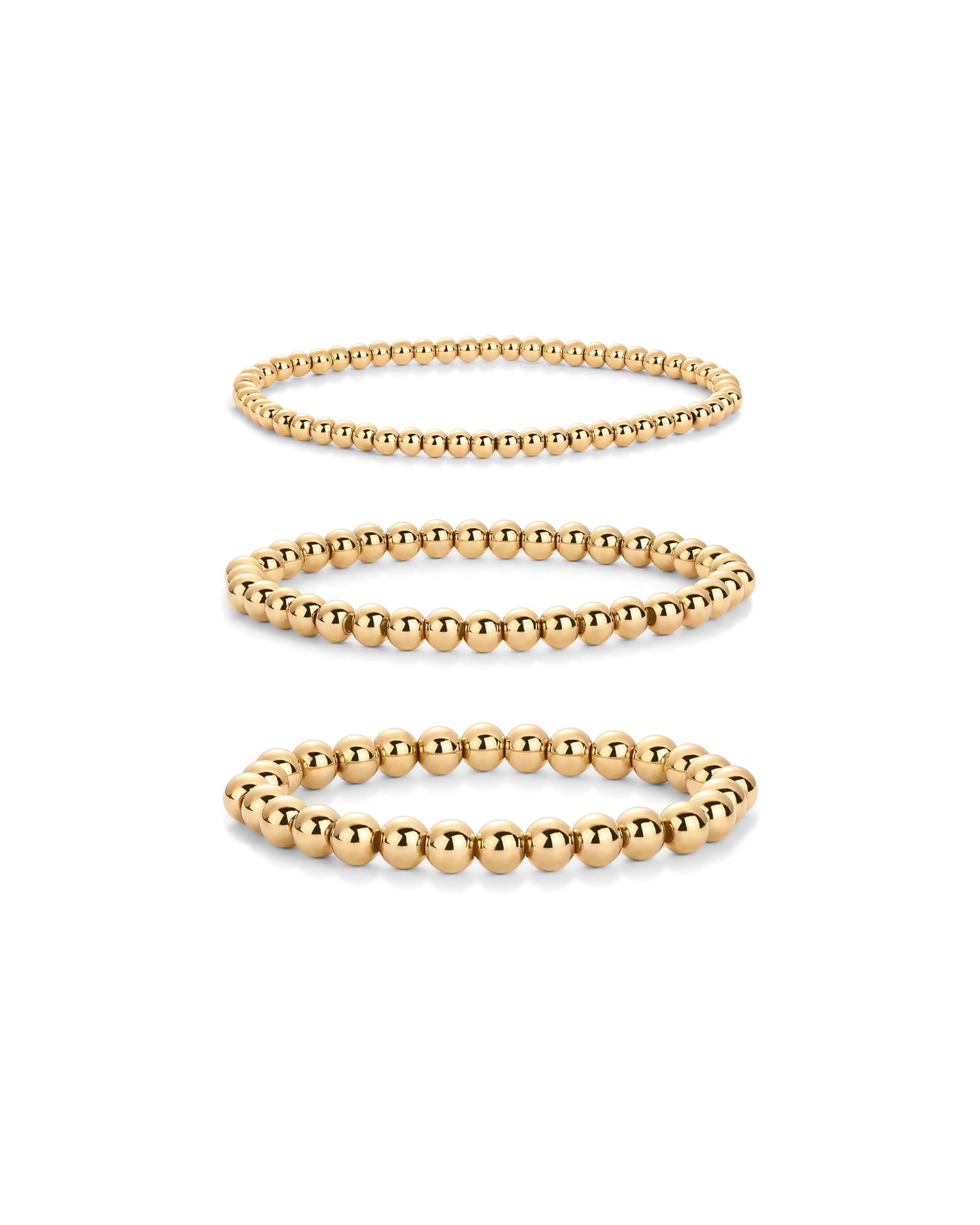 PAVOI Waterproof Beaded Bracelet Set