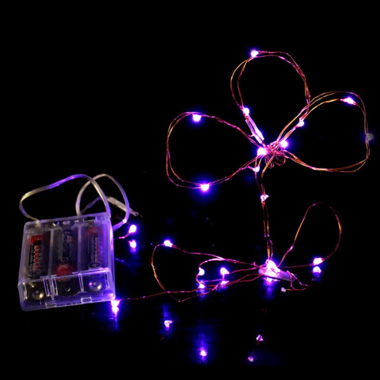 LEADER LEAD Battery Operated 7.5 Ft/2m Long High Brightness Flexible LED Starry