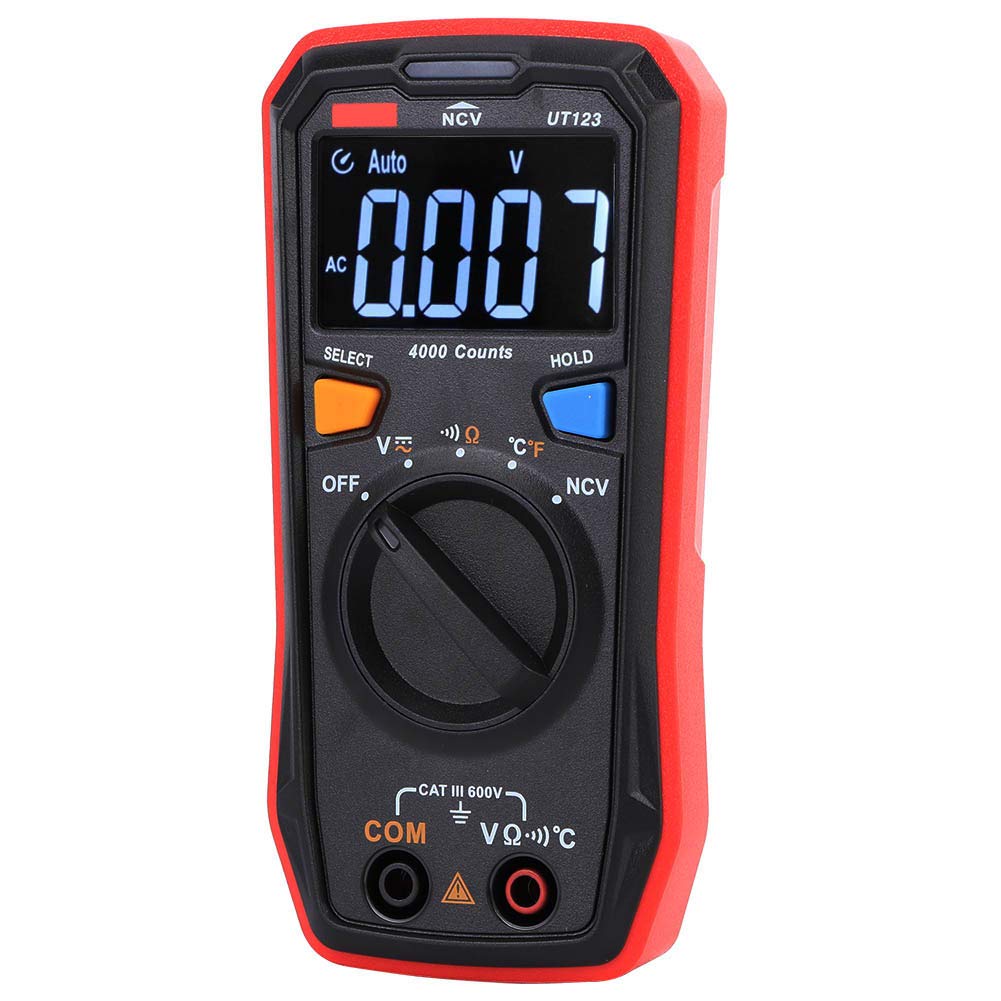 Multimeter, UT123 Kleurenscherm Digitale Multimeter AC/DC-Spanning Weerstand Frequentie NVC-Tester Meter, Met Temperatuurmeetfunctie Multimeter, UT123 Kleurenscherm Digitale Multimeter AC/DC-Spanning Weerstand Frequentie NVC-Tester Meter, Met Temperatuurmeetfunctie